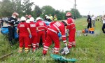 interventie isu pompieri masina accident tren